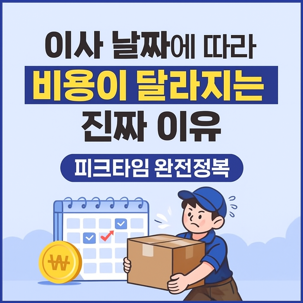 이사 날짜에 따라 비용이 달라지는 진짜 이유｜피크타임 완전정복